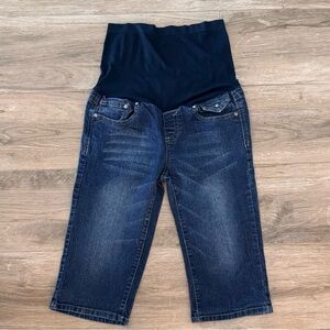 Denim Diva Size S Maternity Denim Capris